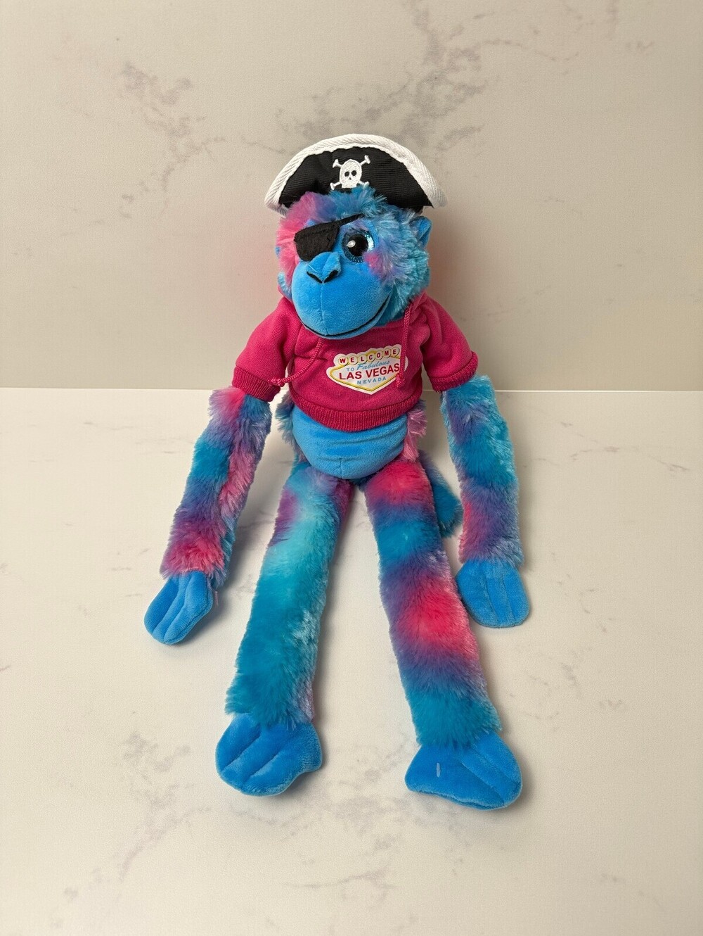 Las Vegas Graphic Tee Hoodie Plush Toy Blue 90s VTG Street Style